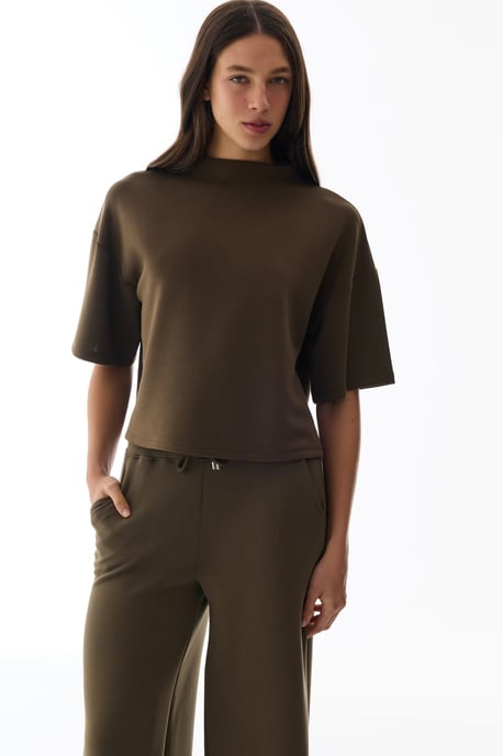 Oversized Gebreide Bodysuit Met Ronde Hals - Image 2