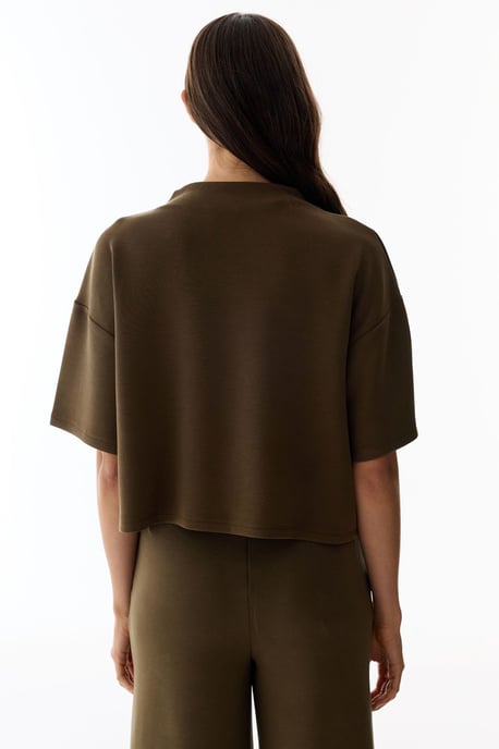 Oversized Gebreide Bodysuit Met Ronde Hals - Image 4