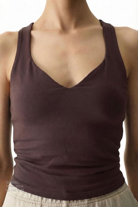 Mouwloze V-hals Rugloze String Bodysuit - Image 5