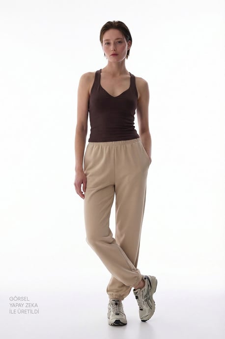 Mouwloze V-hals Rugloze String Bodysuit - Image 6