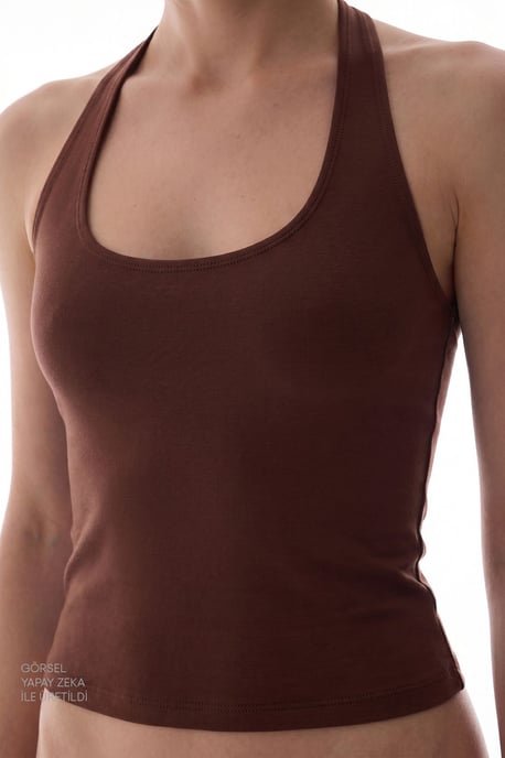 Mouwloze Haltergebreide Romper - Image 3