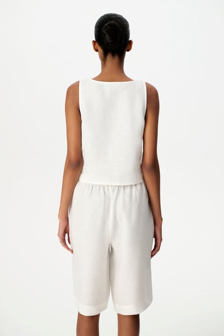 Linnen Mouwloze Bodysuit - Image 2