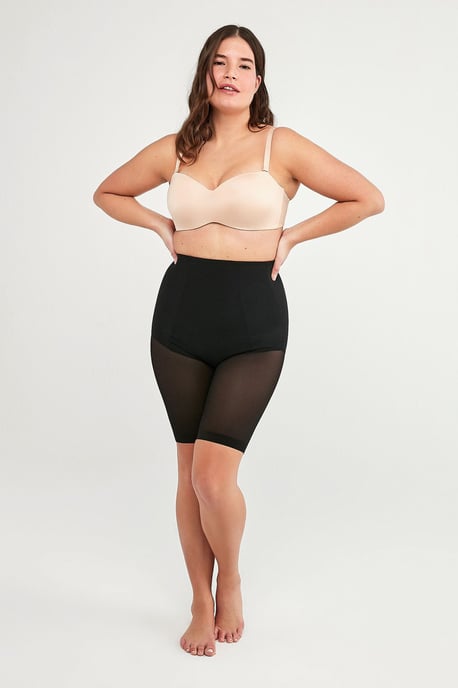 Hoog-Waist Net Shapewear Shorts - Image 5