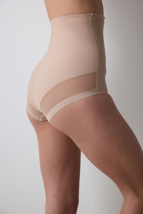 Hooggewaist Mesh Inzet Shapewear Bodysuit - Image 2