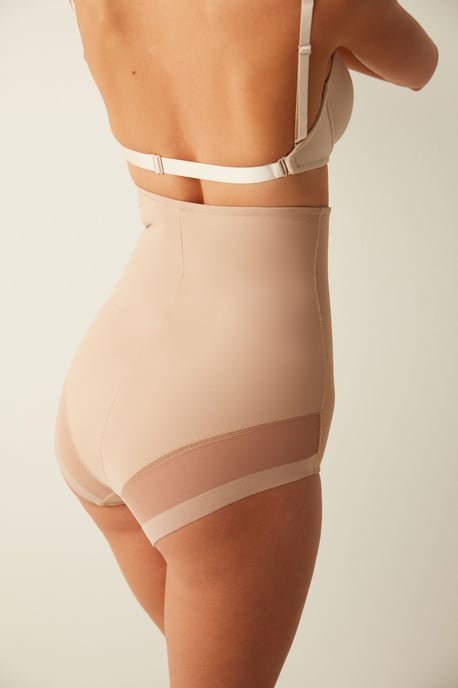 Hooggewaist Mesh Inzet Shapewear Bodysuit - Image 5