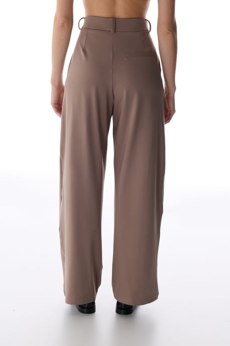 Hoge Taille Wijde Pantalon met Plissé - Image 2