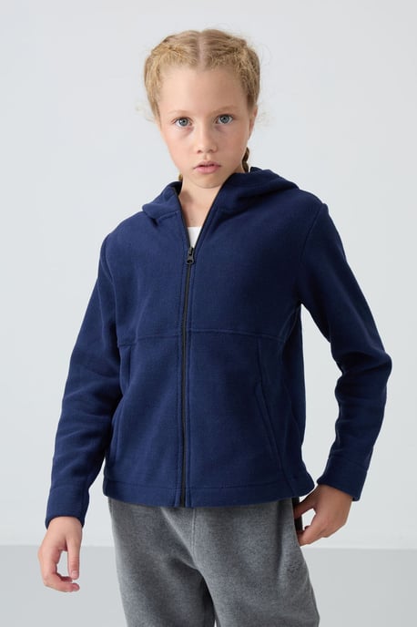 Jeugd Unisex Hoodie met Rits - Image 2