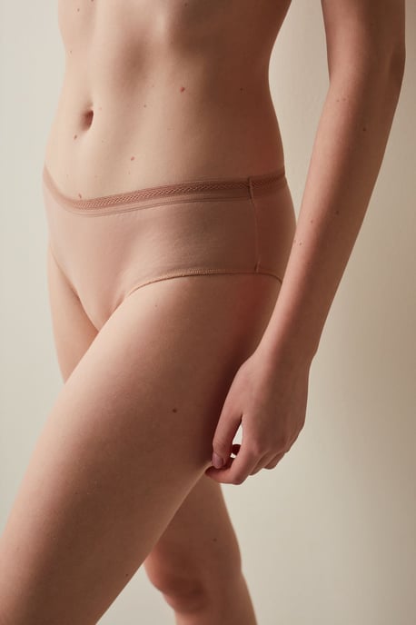Middenhoog Katoenen Jersey Hipster Slip - Image 1