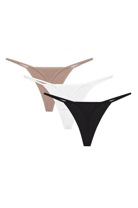 3-Pack Middelhoge Katoenen Thongs - Image 2