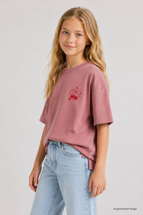 Jeugd Katoen Elastaan T-Shirt - Image 2