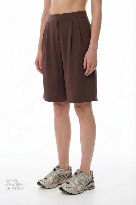 Hoog-Waisted Plyo Wijdbenige Shorts - Image 1