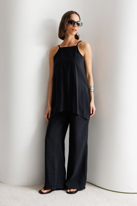 Brede-Pijpen Halter Jumpsuit - Image 3