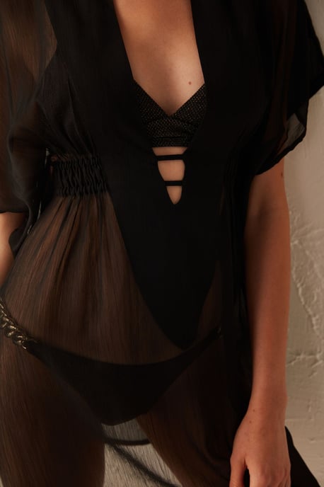 Transparante Mini Kimono Strand Cover-up - Image 3