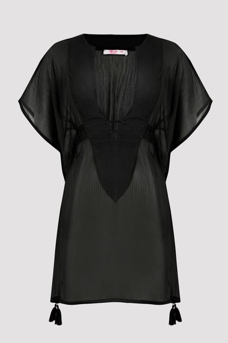 Transparante Mini Kimono Strand Cover-up - Image 5