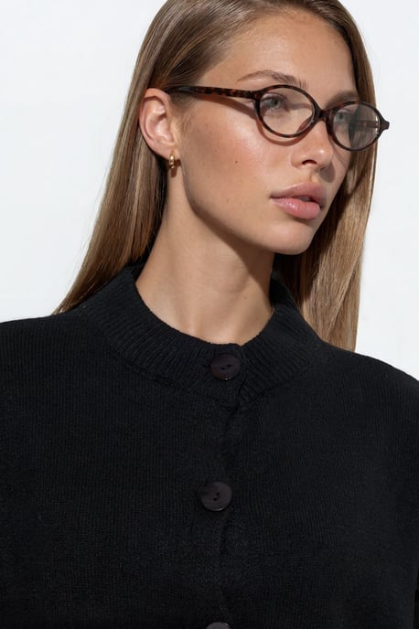 Korte Geribbelde Cardigan met Knopen - Image 3
