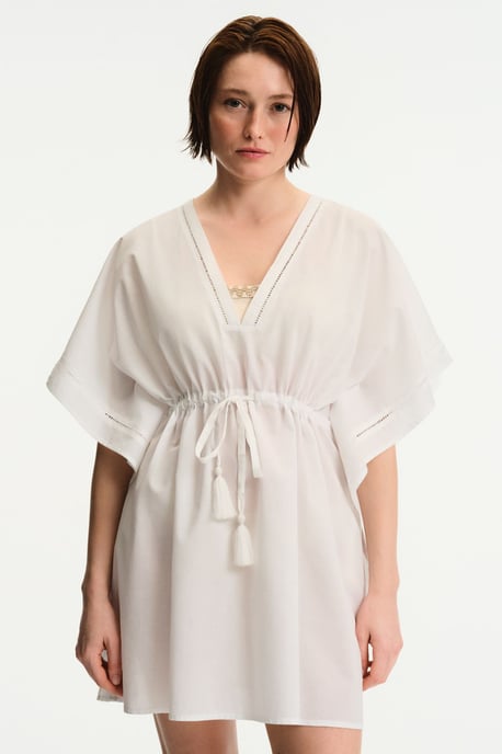 Geborduurde Katoenen Mini Kaftan - Image 2