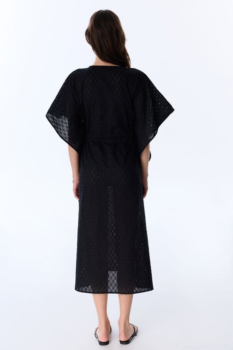 Overmaatse Geweven Katoenen Strandkimono - Image 2