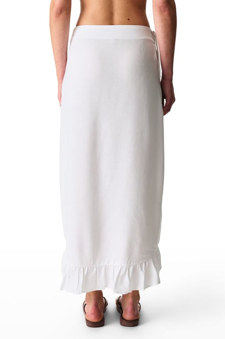 Oversized Katoen Linnen Knoop-Voorkant Cover-Up - Image 2