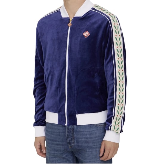 Casablanca Laurel Track Top Marineblauwe Jassen - Image 5