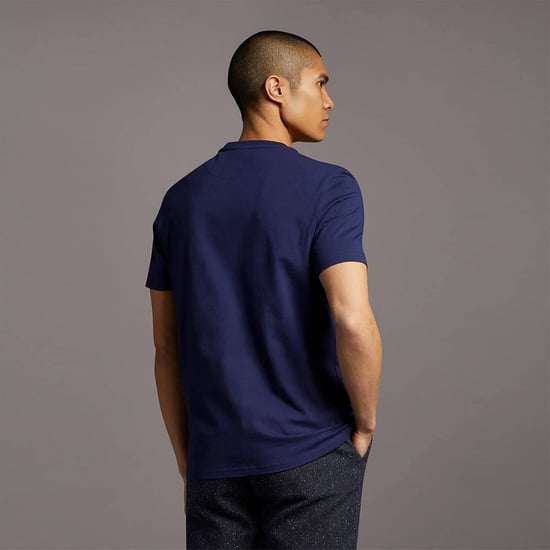 Lyle & Scott Tee SS Plain T-Shirt Blauw - Image 2