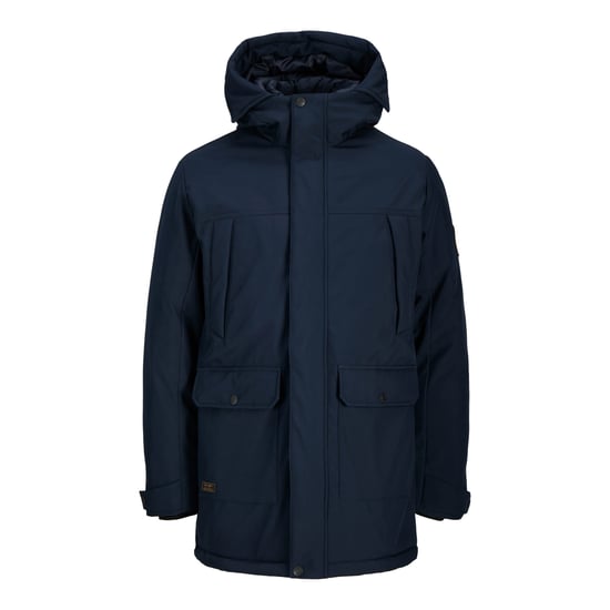 Jack & Jones Jas winter Finn Softshell Parka Blauw - Image 1