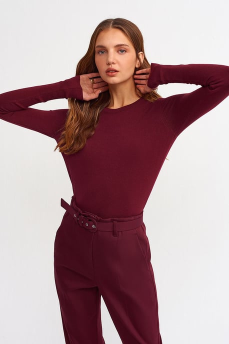 Geribbelde Crew Neck Slim Fit Trui - Image 3