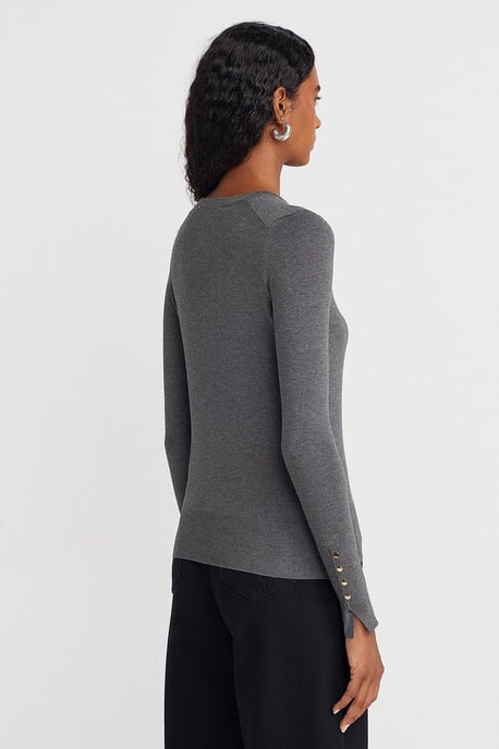 Geribbelde Crew Neck Slim Fit Trui - Image 2