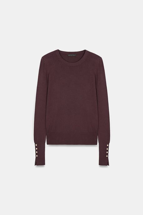 Geribbelde Crew Neck Slim Fit Trui - Image 5