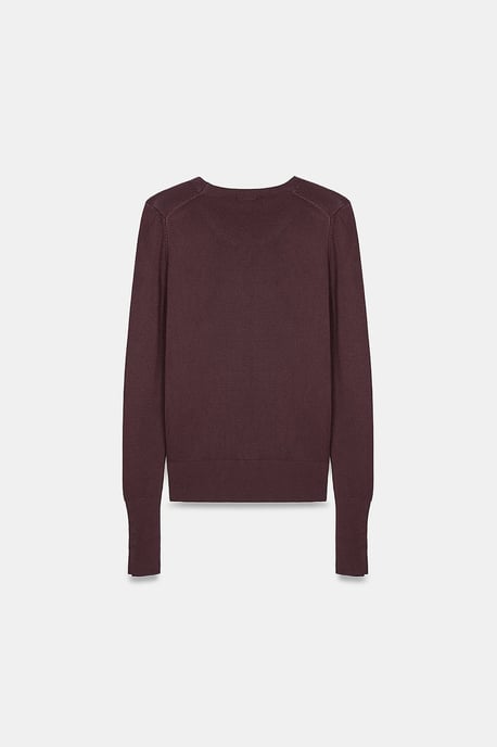 Geribbelde Crew Neck Slim Fit Trui - Image 6
