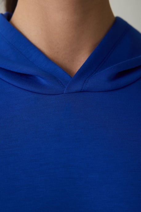 Dames Midi Effen Hooded Hoodie - Image 4