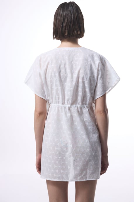 Geborduurde Katoenmix Midi Kimono - Image 2