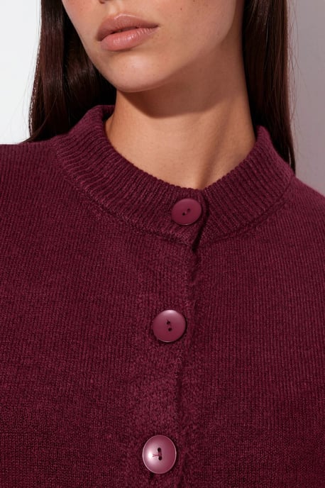 Korte Geribbelde Cardigan met Knopen - Image 4