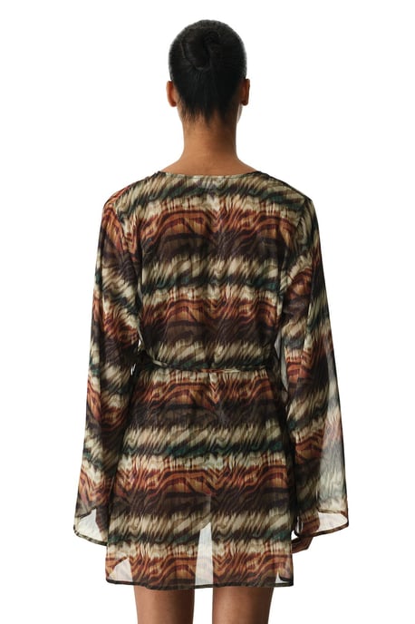 Etnische Geweven Midi Strand Kimono - Image 3