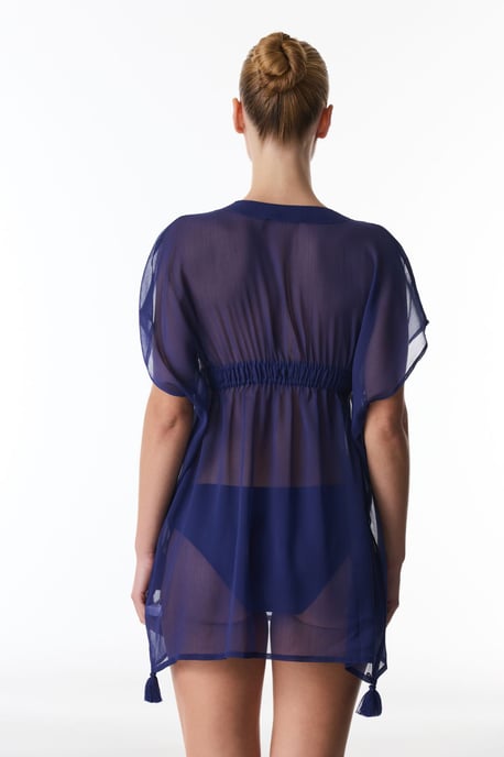 Mini Geweven Strand Kaftan Met Kwastje - Image 2