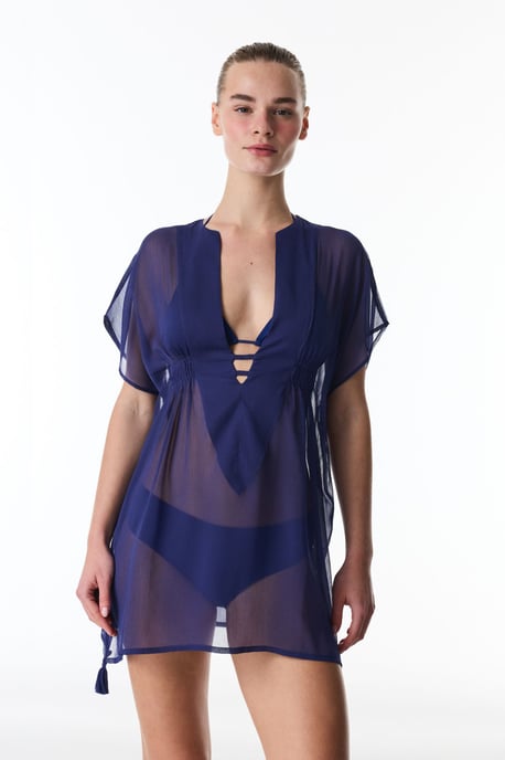 Mini Geweven Strand Kaftan Met Kwastje - Image 5