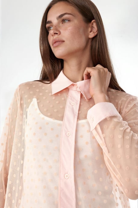 Maxi Polka Dot Chiffon Strandlaken - Image 1