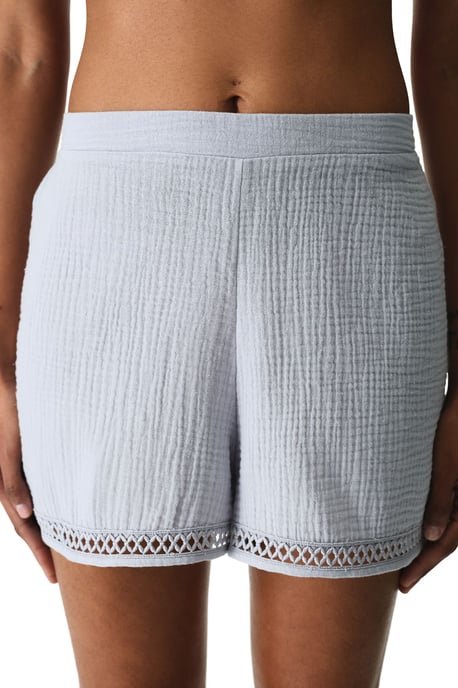 Dames Katoenen Middenhoogte Pull-On Shorts - Image 1
