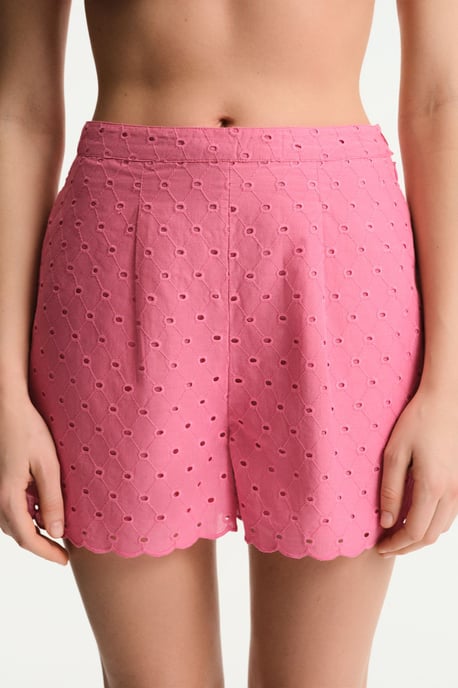 Geborduurde Katoenen Wijde Shorts - Image 1