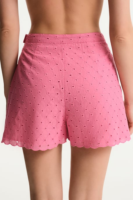 Geborduurde Katoenen Wijde Shorts - Image 2