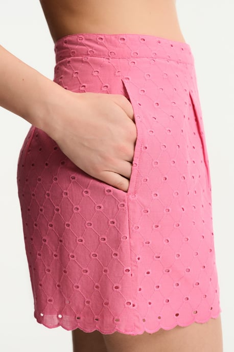 Geborduurde Katoenen Wijde Shorts - Image 3