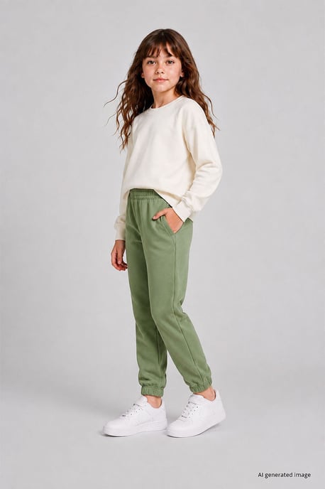Jeugd Unisex Tappered Joggingbroek - Image 2