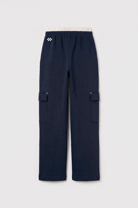 Jeugd Unisex Elastische Taille Brede Pijpen Sweatpants - Image 2