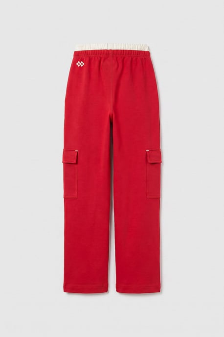 Jeugd Unisex Elastische Taille Brede Pijpen Trainingsbroek - Image 3