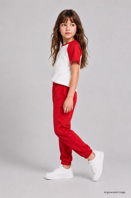 Jeugd Unisex Tappered Joggingbroek - Image 3