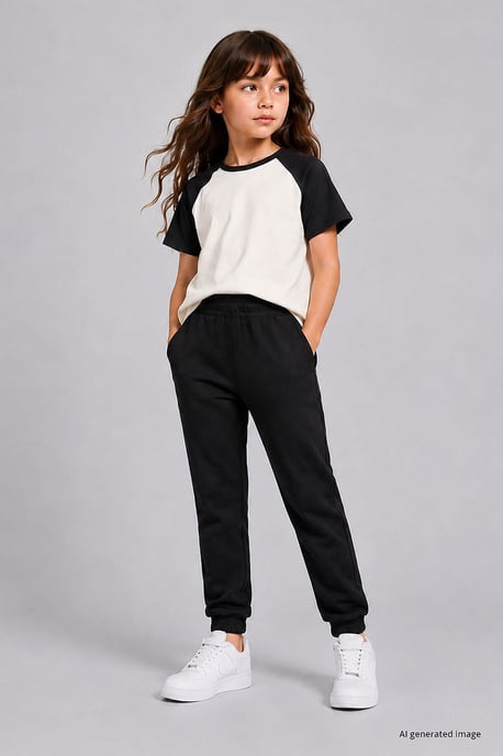 Jeugd Unisex Tappered Joggingbroek - Image 2