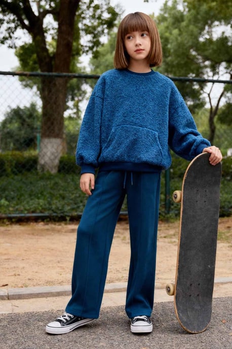 Jeugd Unisex Katoenmix Broek - Image 1