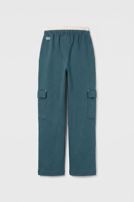 Jeugd Unisex Elastische Taille Brede Pijpen Sweatpants - Image 4