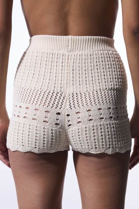 Katoenen Gebreide Mini Shorts - Image 3