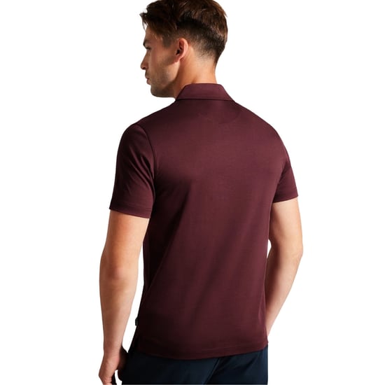Ted Baker Zeiter Slim Fit Heren Bourgondisch Polo Shirt - Image 3
