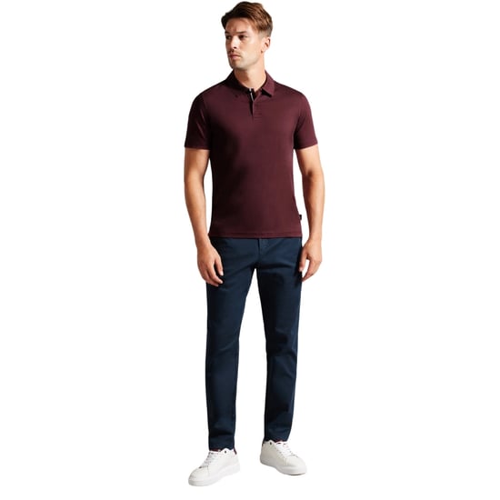Ted Baker Zeiter Slim Fit Heren Bourgondisch Polo Shirt - Image 4